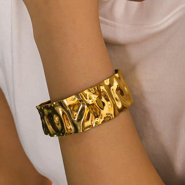 Chunky Golden Cuff Bracelet